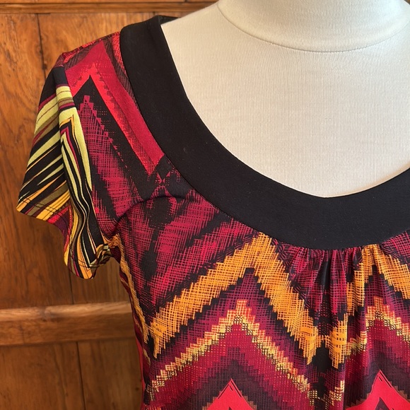 DRESSBARN🍁Chevron Design in GORGEOUS FALL colors!🌻Size 6 - Picture 4 of 10